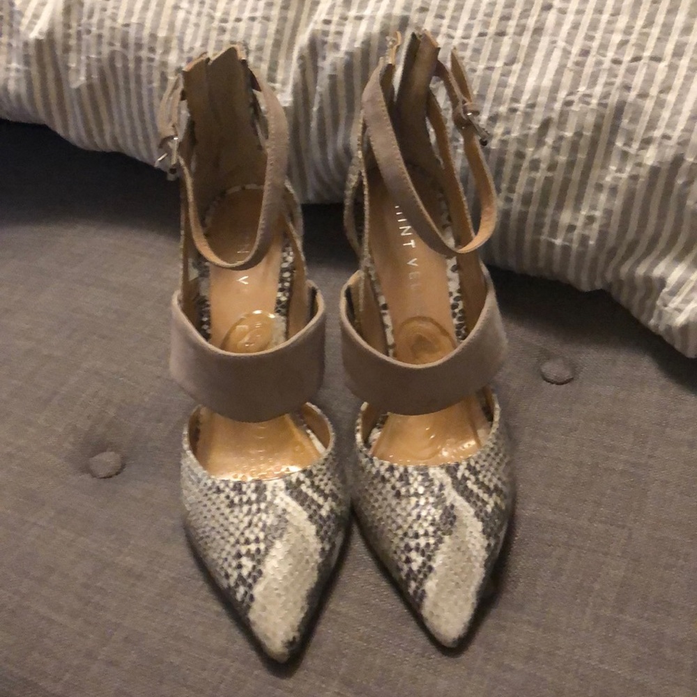Mint Velvet Amelia cut out block heel shoes